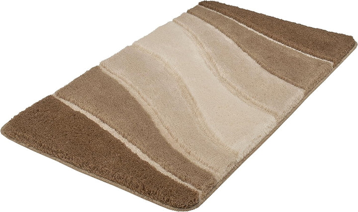 Meusch Badteppich Ocean beige 60 x 100 cm 60 x 100 cm Taupe, 60 x 100 cm Taupe