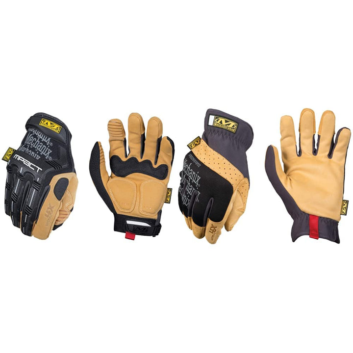 Mechanix Wear: Material4X M-Pact Arbeitshandschuhe aus Kunstleder – Aufprallschutz, absorbiert Vibra