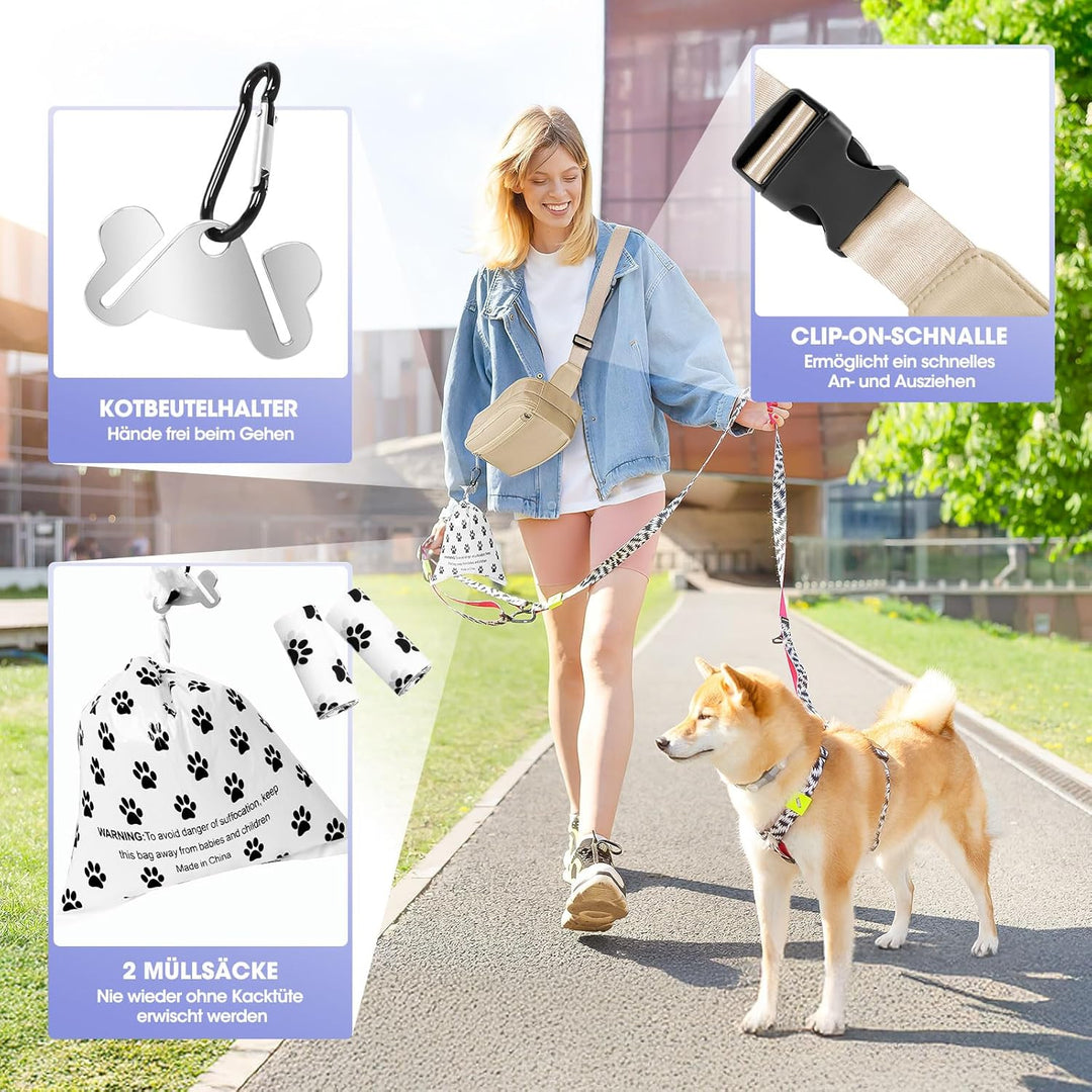 Leckerlitasche für Hunde, Praktischer Gassi Tasche Hund für Hundetraining, Multifunktionaler Leckerl