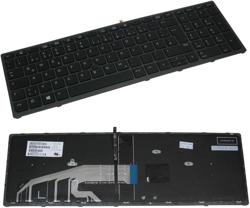 Orig. Laptop-Tastatur Notebook Keyboard Ersatz Deutsch QWERTZ 848311-061 848311-031 für HP ZBook 15