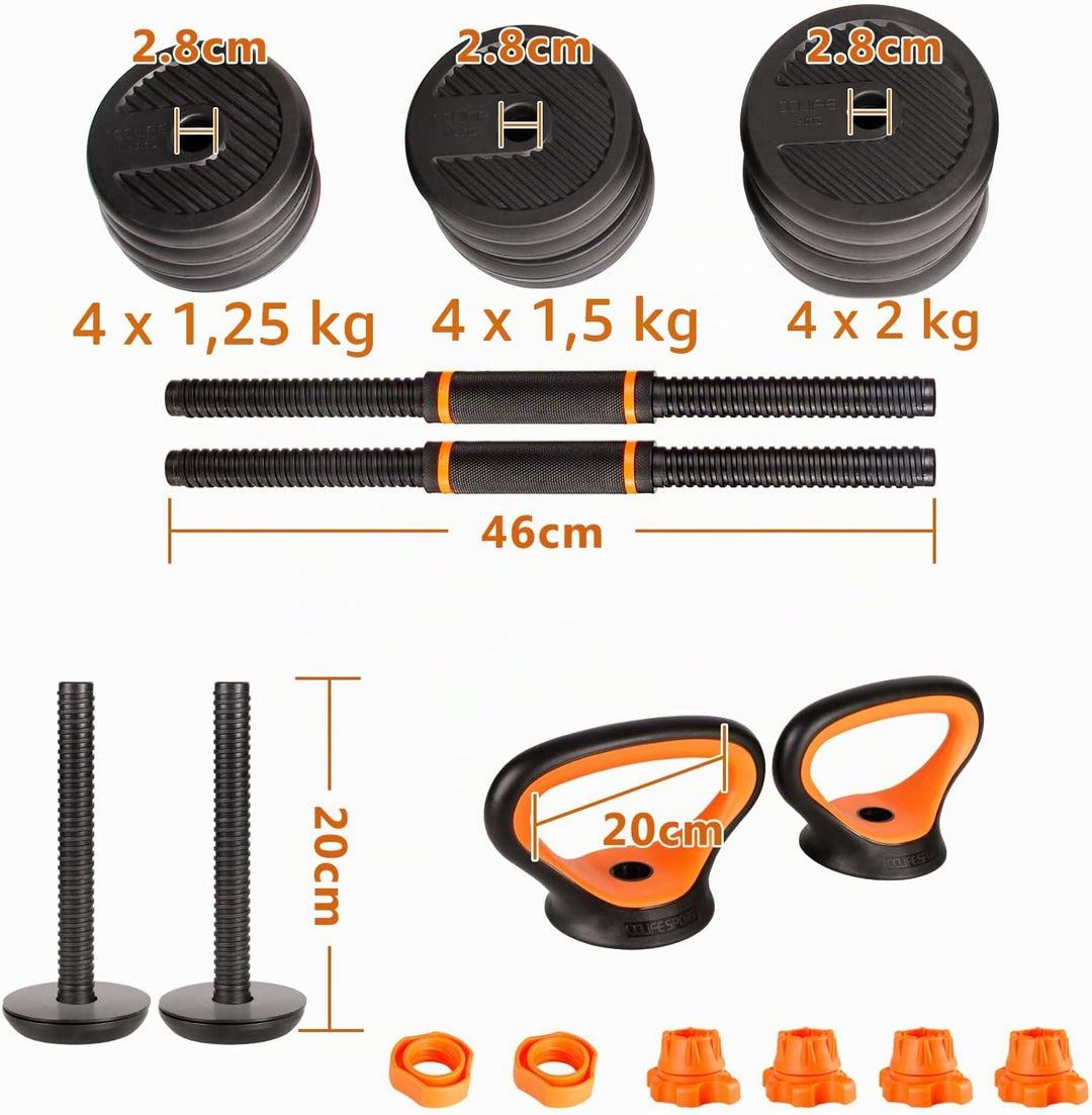 CCLIFE Hanteln Set 2er Kurzhanteln 20 30 40kg Hantelset professionell Dumbbell ohne Verbindungsstahl