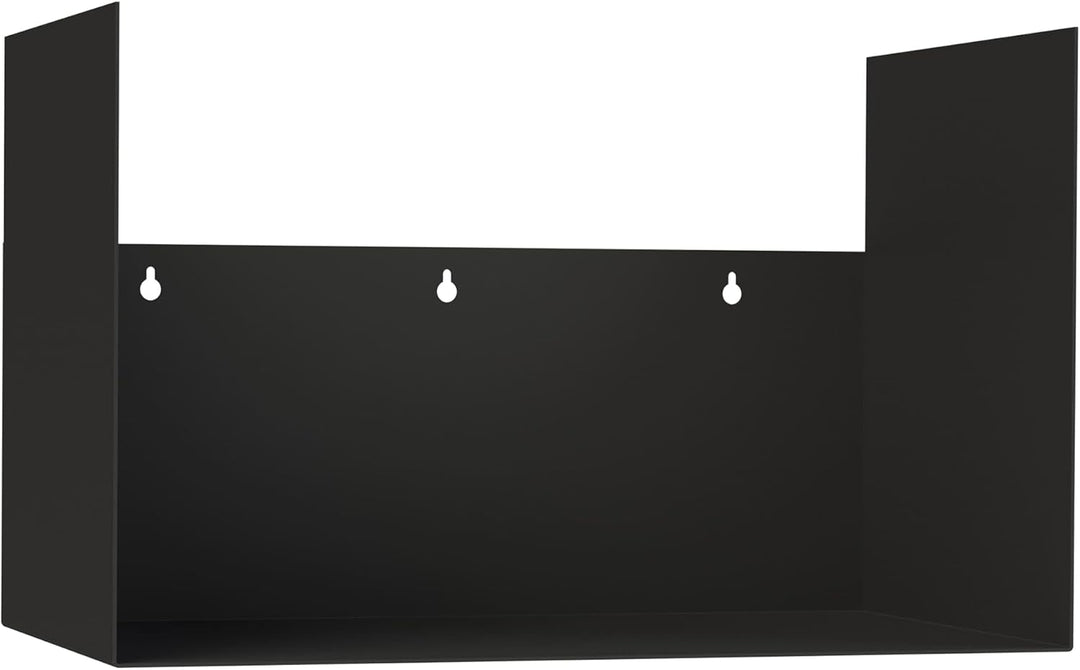 DanDiBo Kaminholzregal Innen Metall Schwarz Kaminholzständer mit Rückwand an der Wand Hängend 96432