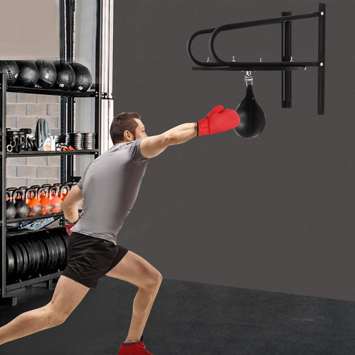 Schwarz Fitness-Ball Boxen Reaktion Ausbildung Bausatz, Wandmontage Boxsack Boxen Ausbildung Komplet