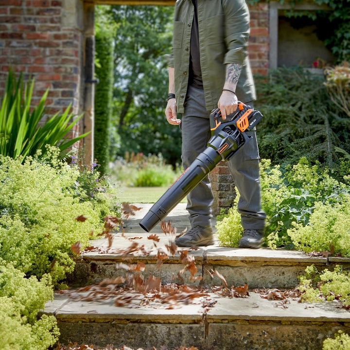 LawnMaster MX 24V Akku-Laubbläser mit Axialgebläse | Leistungsstarker Akku-Gartenlaubbläser – ohne L