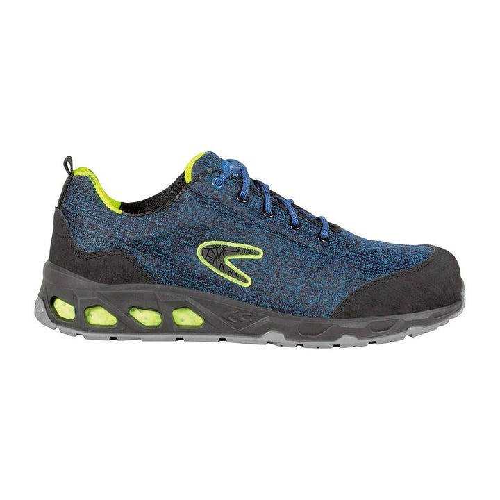 Cofra 73082-003.W47 REUSED S1 P SRC Sicherheitsschuhe, Blau/Gelb Fluoreszierend, Grösse 47