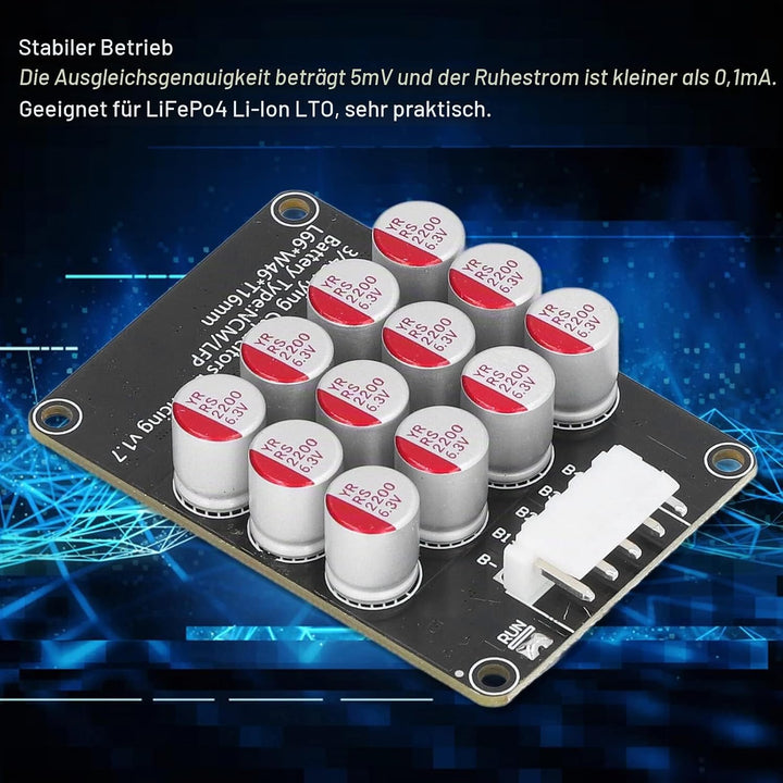 Batterieaktiver Equalizer, 5A Universal Cell Balancer, Lifepo4 Lion Lithium Balance Board mit Kabel