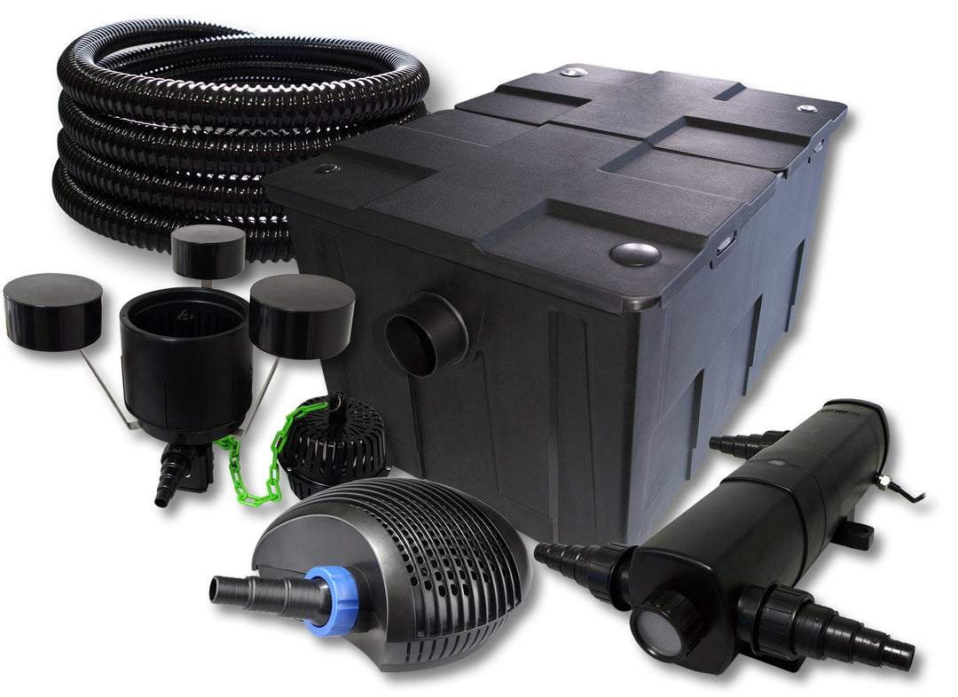 SunSun Komplettset: CBF-550 Teichfilter bis 60000 L Teichfilteranlage Durchlauffilter, CTF-6000 Teic