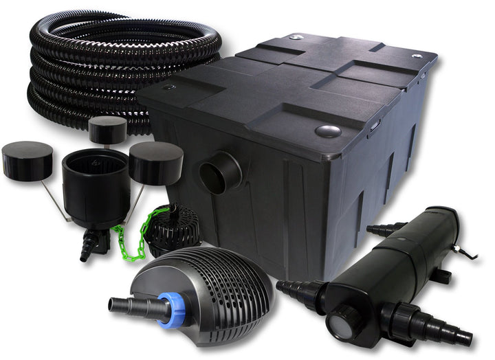 SunSun Komplettset: CBF-550 Teichfilter bis 60000 L Teichfilteranlage Durchlauffilter, CTF-6000 Teic