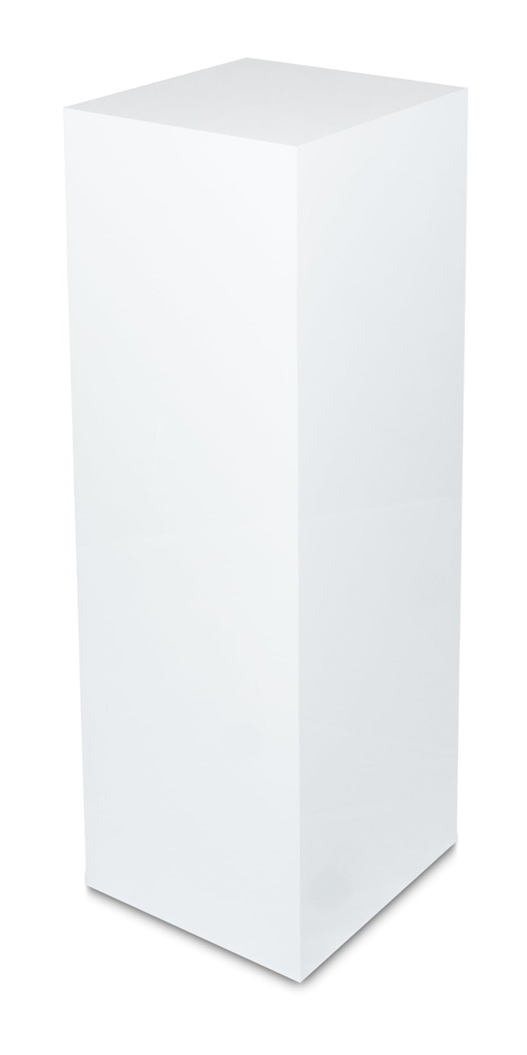 Dekosäule innen/aussen, Säule/Podest/Sockel in 3 Grössen Weiss Matt (Seidenmatt), Innensäule 100x33x