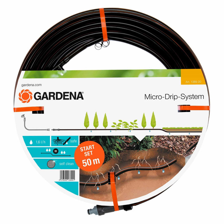 Gardena 01389-20 Tropfrohr, Standard, 55 x 55 x 11.5 cm Start-Set Single, Start-Set Single