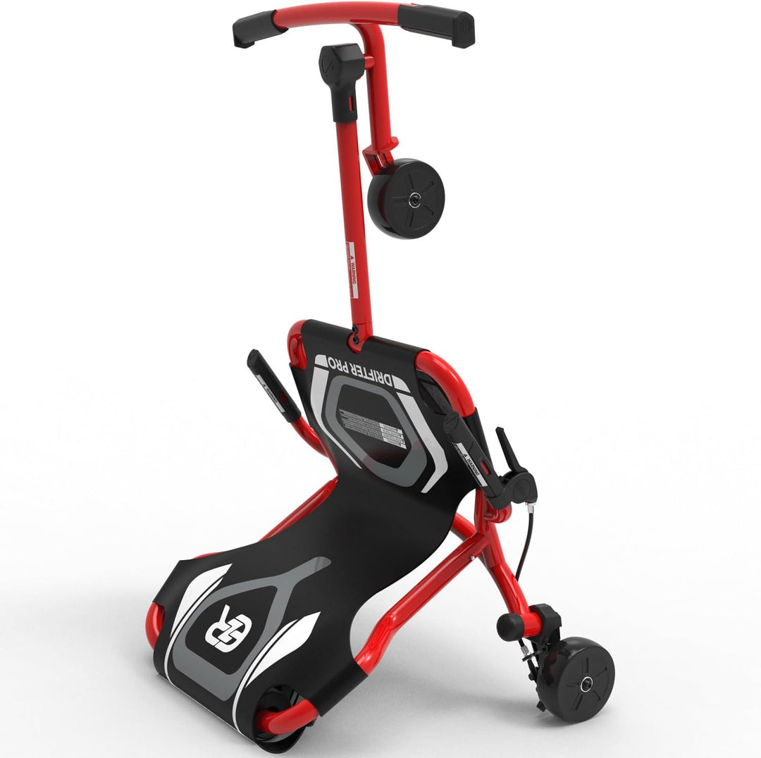Ezyroller Funfahrzeug Drifter Pro X Jugendliche Erwachsene Dreirad ab 10 Trike (rot), Rot