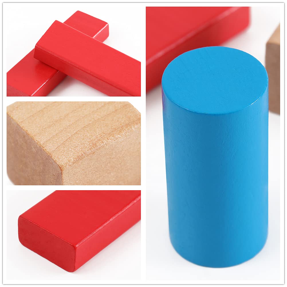 Hape Bunte Holzbausteine für Kinder Holzbausteine-Set zum Stapeln Lernspielzeug für Kleinkinder, 50