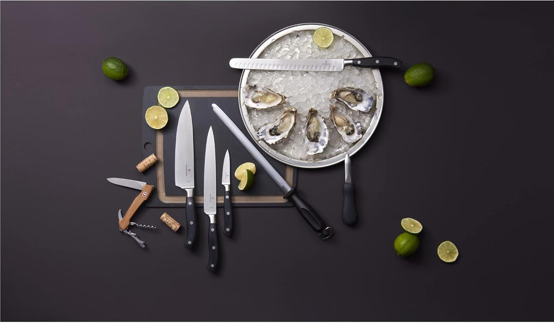 Victorinox Grand Maître, Profi Koch-Set, 3-teilig, gerader Schliff, Extra Scharf, Robuster Kunststof