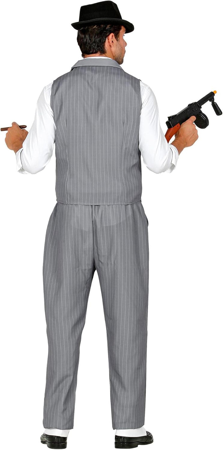WIDMANN 10251 COSTUME UOMO GANGSTER S GILET GRIGIO #1025, S