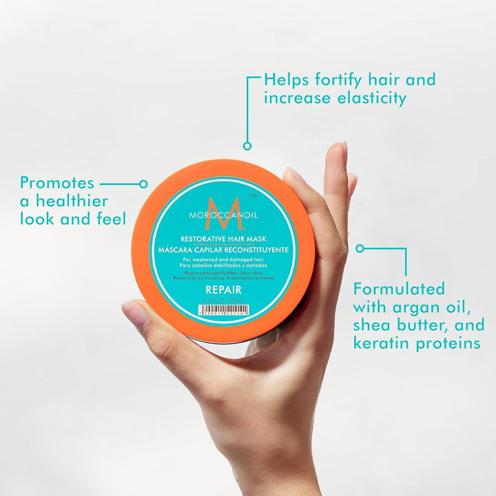Moroccanoil Stärkende Haarmaske 250 ml (1er Pack) Bundle mit Behandlung Original 25ml, 250 ml (1er