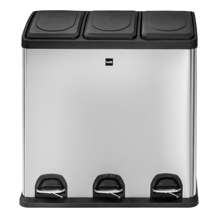 helit H2405200 - Mülltrennsystem, the seperator, 3 x 20L - Edelstahl, Mülleimer, Abfallbehälter