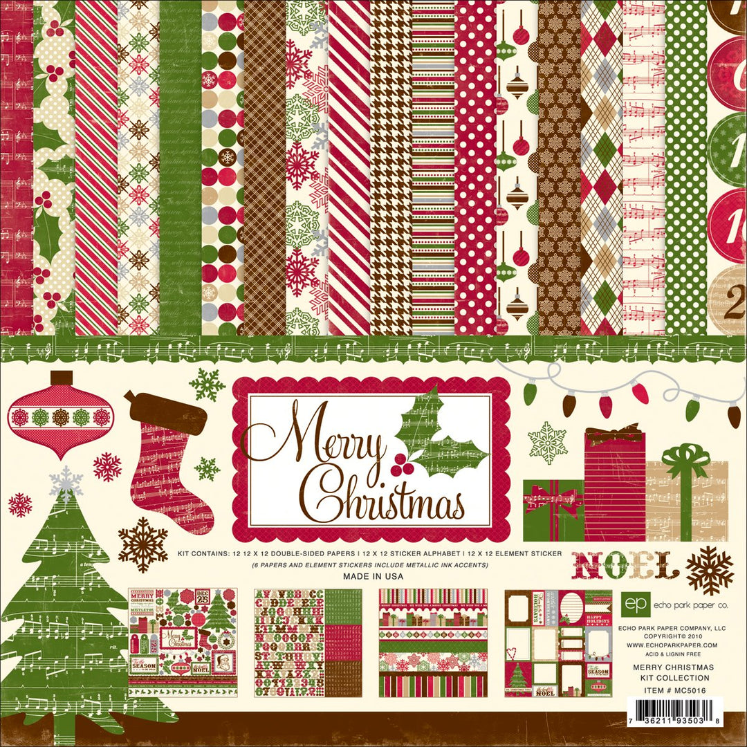 Echo Park Merry Christmas Kit Collection