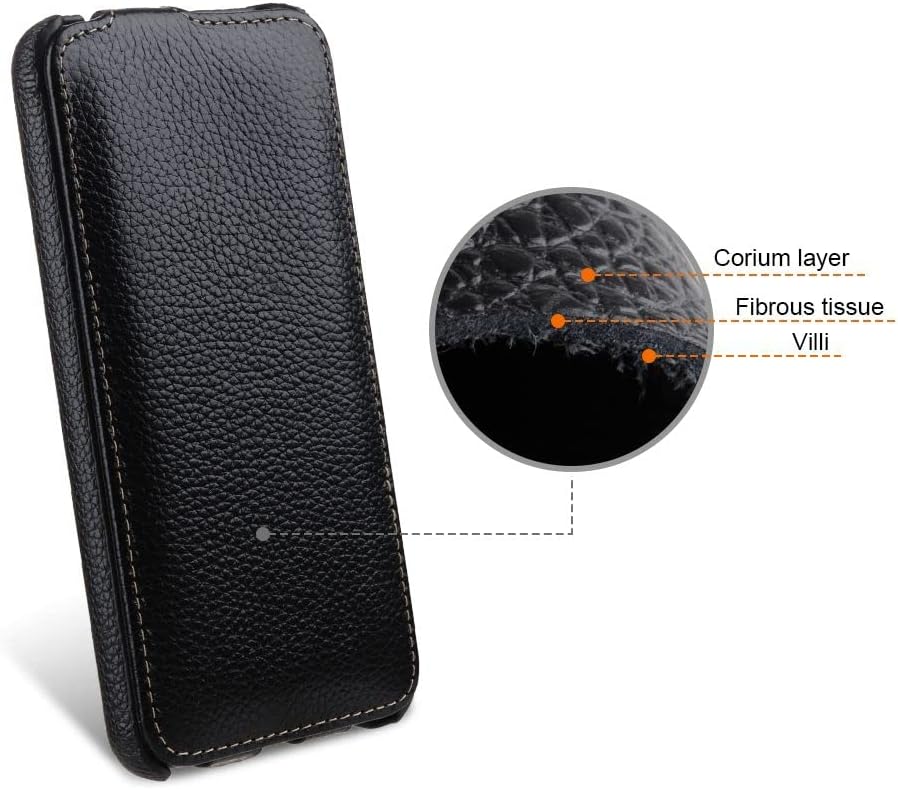 STILGUT UltraSlim kompatibel mit Samsung Galaxy S22 Plus Hülle - Samsung S22 Plus Flip Case aus Lede