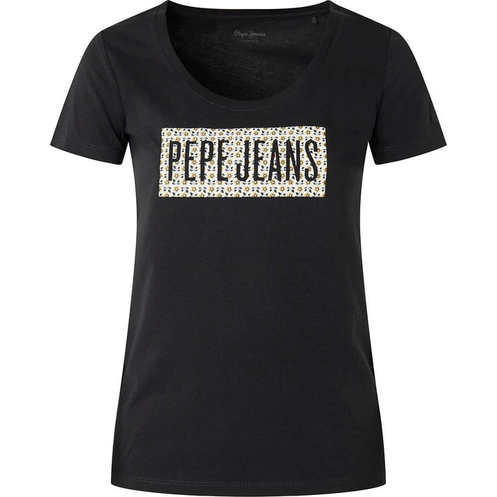 Pepe Jeans Damen Susan T-Shirt XS Schwarz (Black), XS Schwarz (Black)