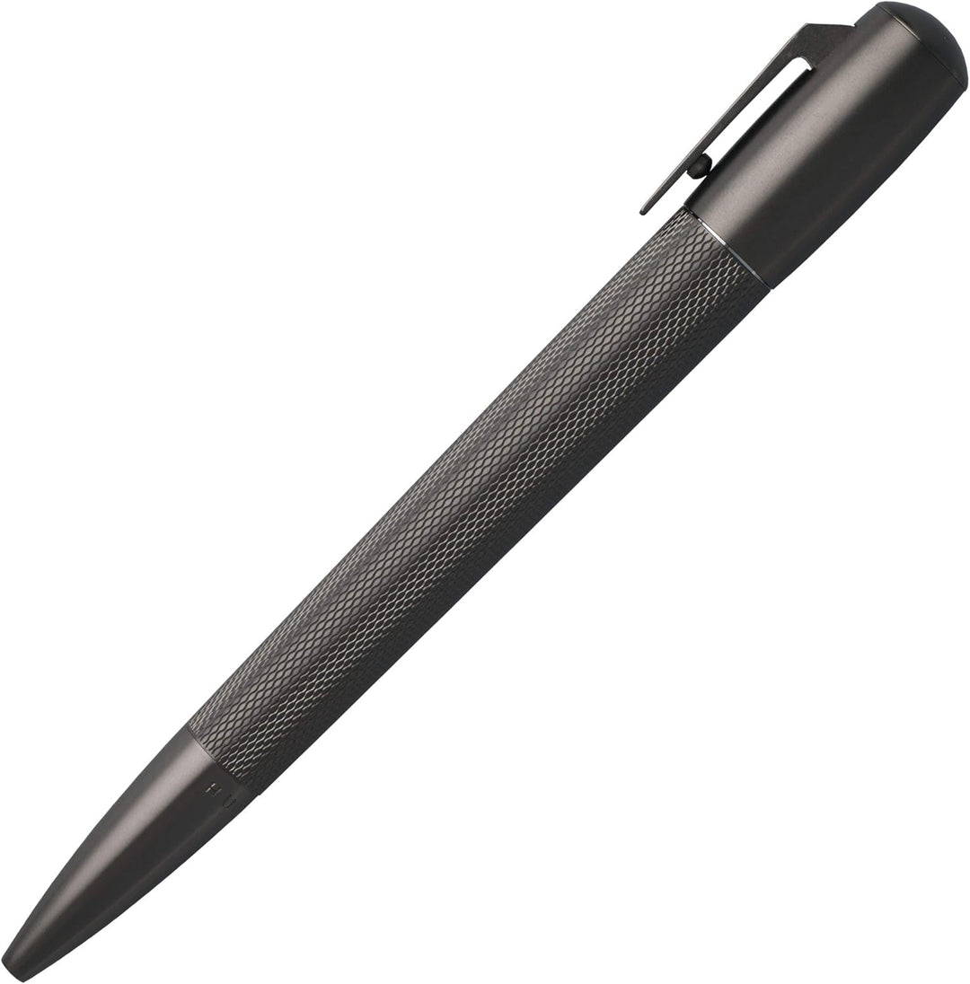Hugo Boss HSY6034 Kugelschreiber Pure Matte Dark Chrome, 1 Stück (1er Pack) Kugelschreiber Dunkel Ch