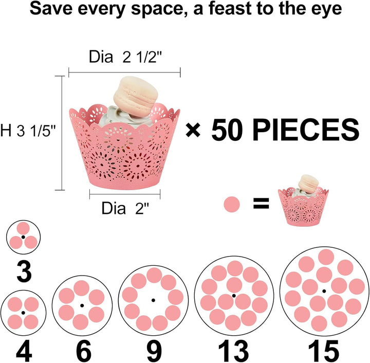 Fhmidic 6 Etagen Cupcake Ständer, transparenter Tortenständer Acryl Etagere 6-stöckig Cupcake Halter