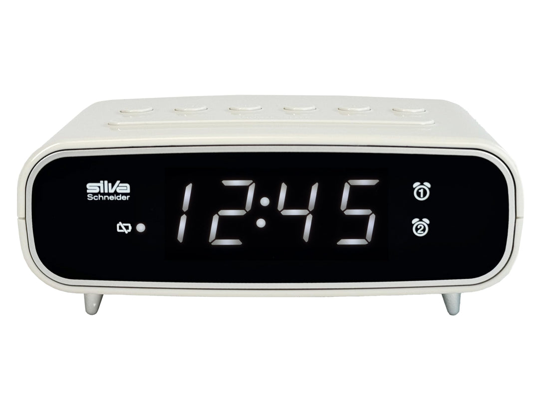 SILVA Schneider UR 1024 Uhrenradio mit Weckfunktion, 2 Weckzeiten, Weckwiederholung, Einschlaftimer,