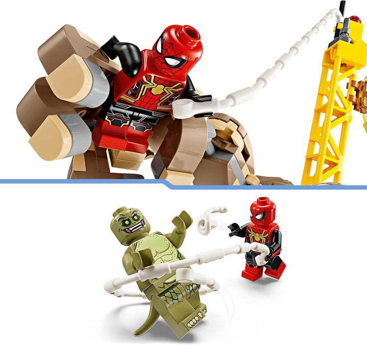 LEGO Marvel Spider-Man vs. Sandman: Showdown, Superhelden-Spielzeug mit Figuren inkl. Lizard und Ele