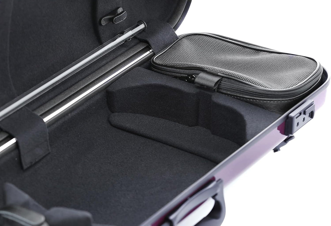 GEWA Violinkoffer AIR 2.1 violett hochglanz Made in Germany Violett ohne zusätzlichen Seitengriff, V