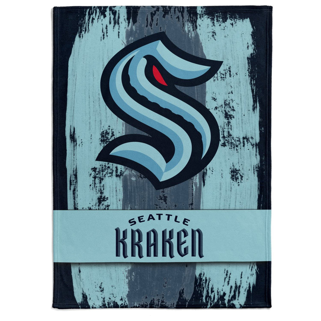 NHL Kuscheldecke Seattle Kraken Decke Fleece Throw Brush Blanket 150x200