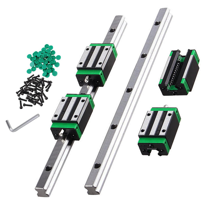 CNCMANS HGR20 Linearführung Linearschiene 2Stück HGR20-500mm Führungsschiene mit 4Stück Hohe Präzisi