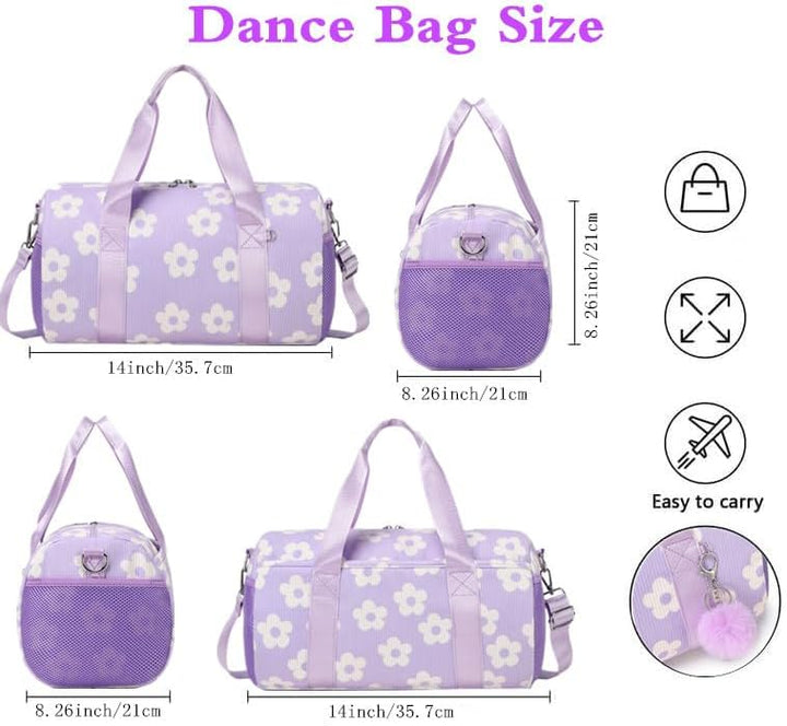 Sporttasche Kinder Mädchen Tanztasche Kinder Balletttasche Corduroy Handtasche Geschenk für Mädchen