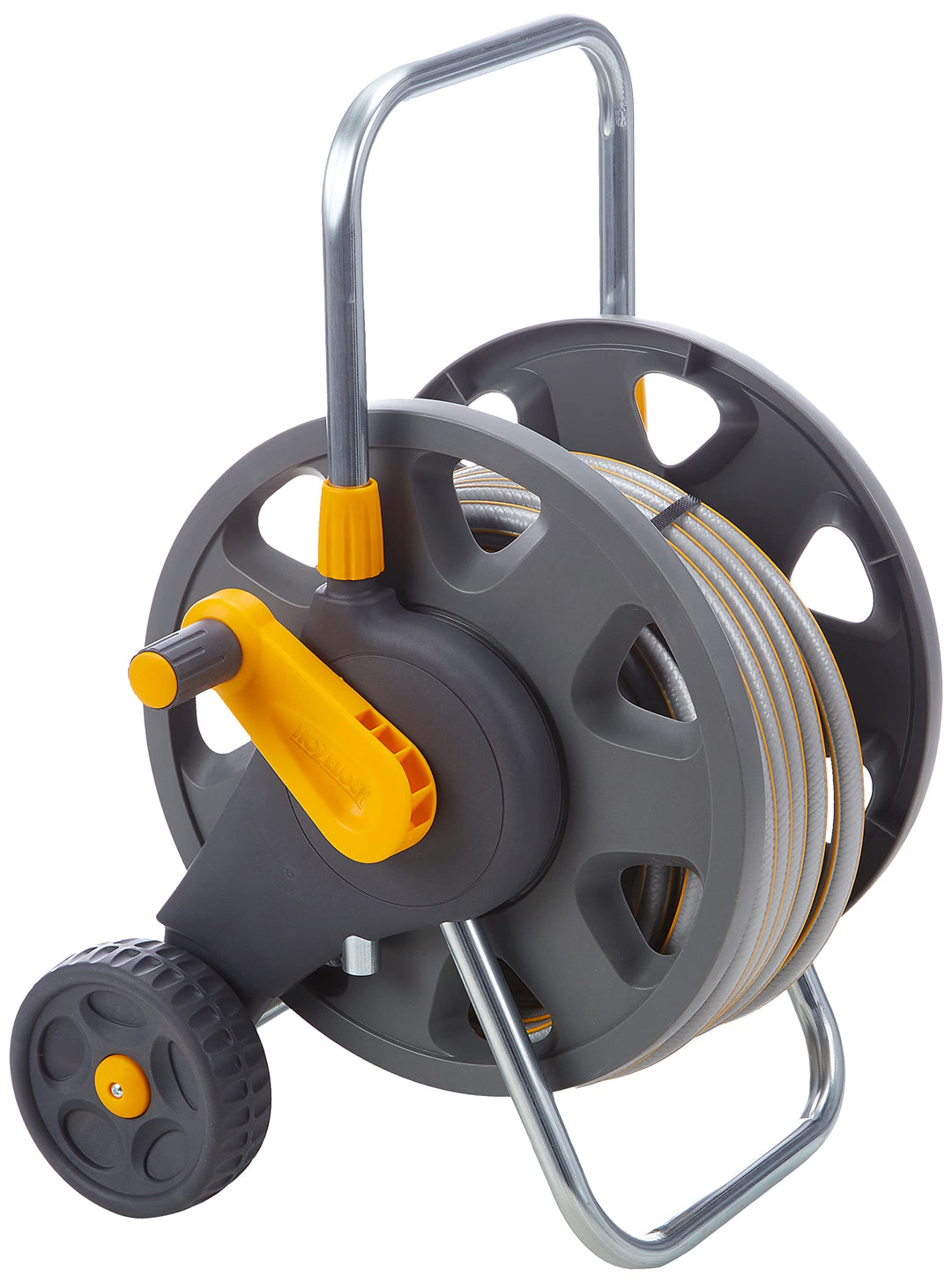 Hozelock Montierter Schlauchwagen (45m), mit 20m Schlauch für 45 Meter Schlauch mit 20 meter Schlauc