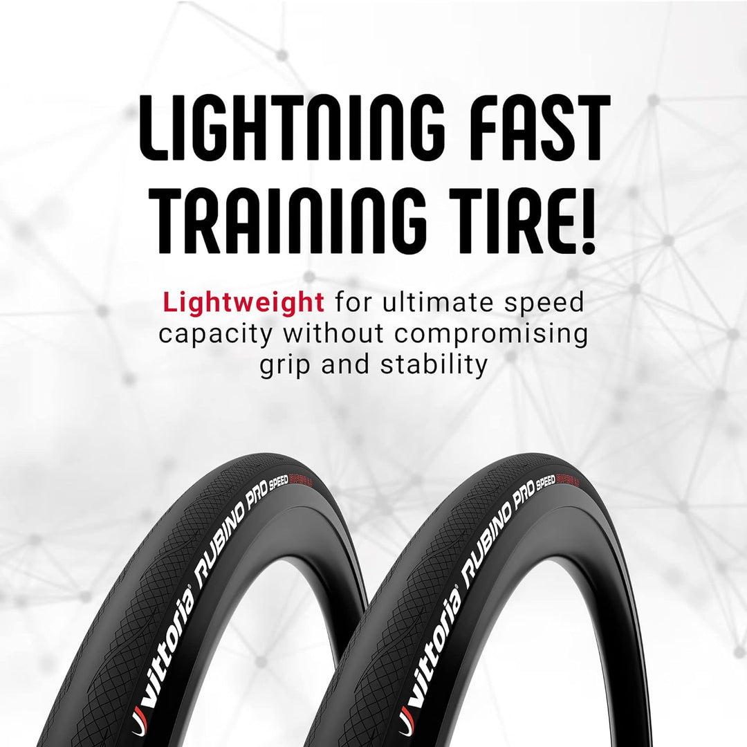 Vittoria Rubino Pro Speed Faltreifen 700 x 23c Schwarz, 700 x 23c Schwarz