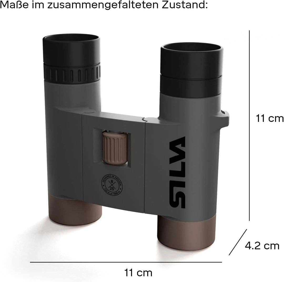 Silva kleines Fernglas Erwachsene & für Kinder - Scenic 8-8x25 Wasserfest - BAK4 - Faltbares Ferngla