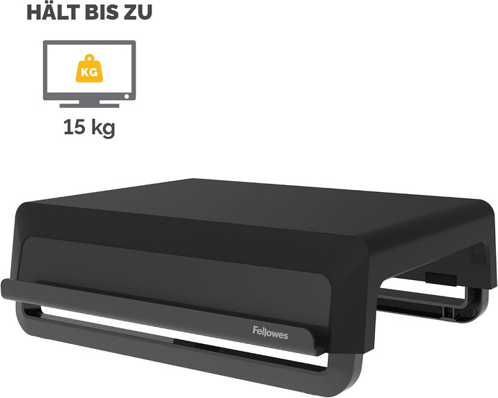 Fellowes Breyta™ Monitorständer für den Schreibtisch, 3 Höhenstufen, tragbar, ergonomisch verstellba