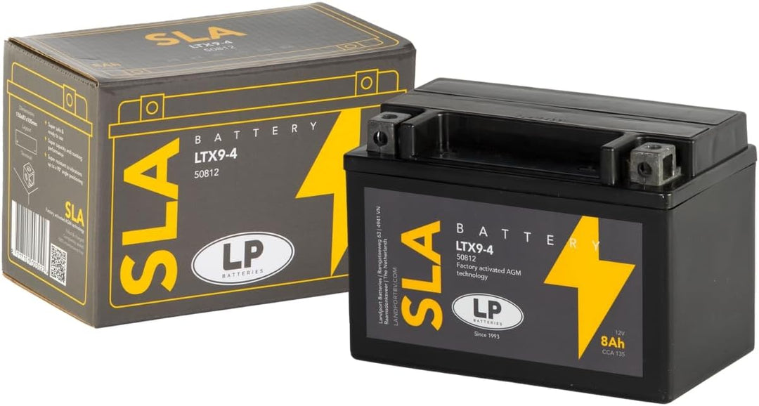 Landport Gel Roller- u. Motorradbatterie GTX9-4 (YTX9-BS Gel) DIN 50812