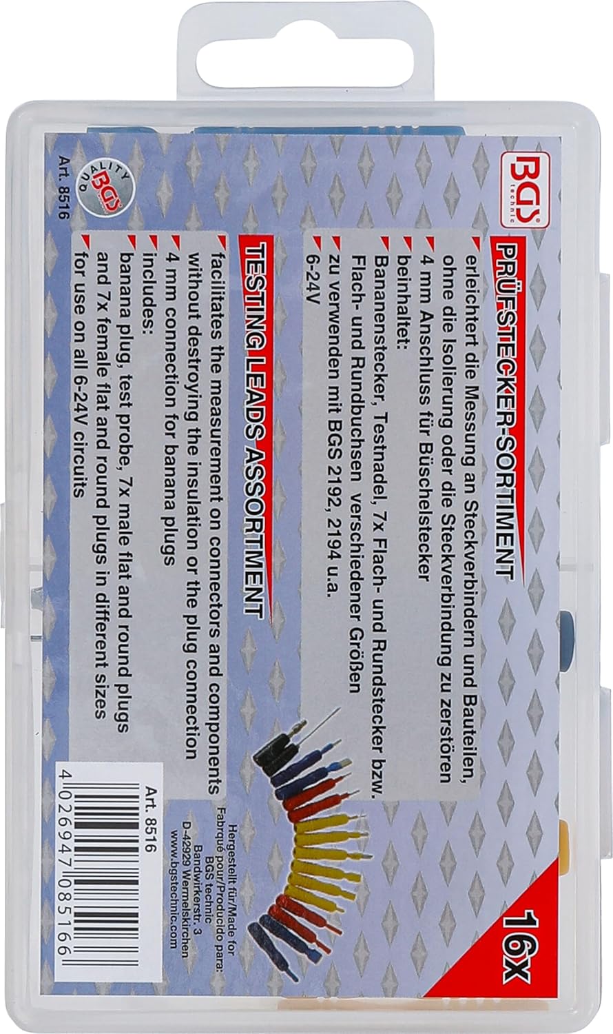 BGS 8516 | Prüfspitzen-Sortiment | 16-tlg.