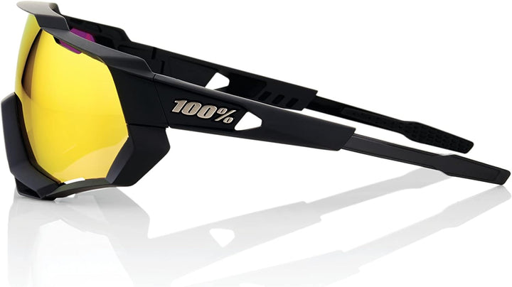 100% GAFAS Speedrap - Soft Tact Black - Hiper Red Multilayer Mirror Lens