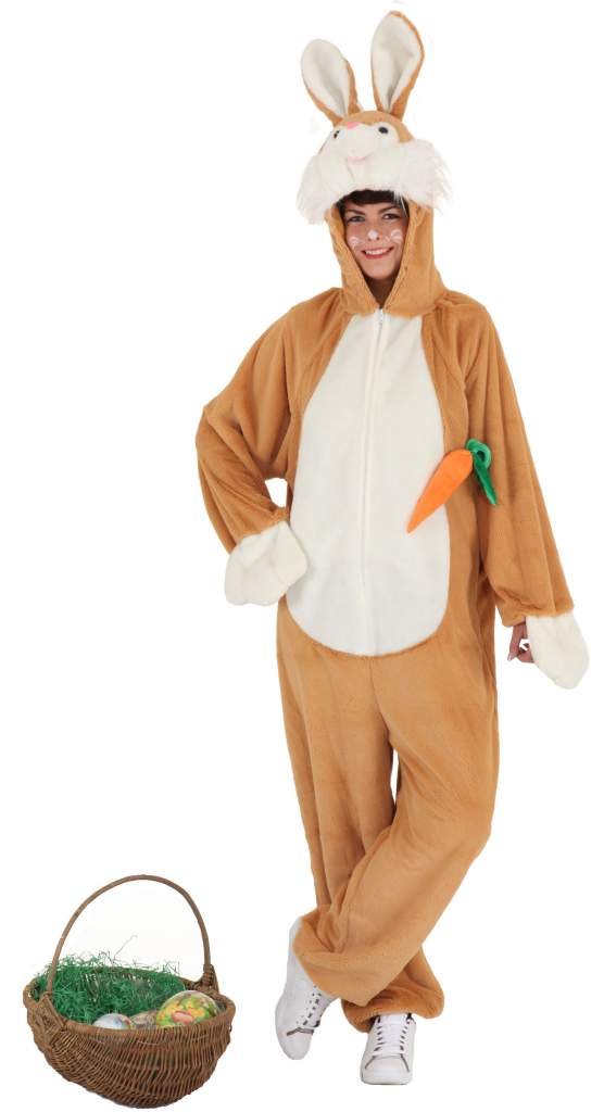 Faschingskostüm Damen Hase, braun