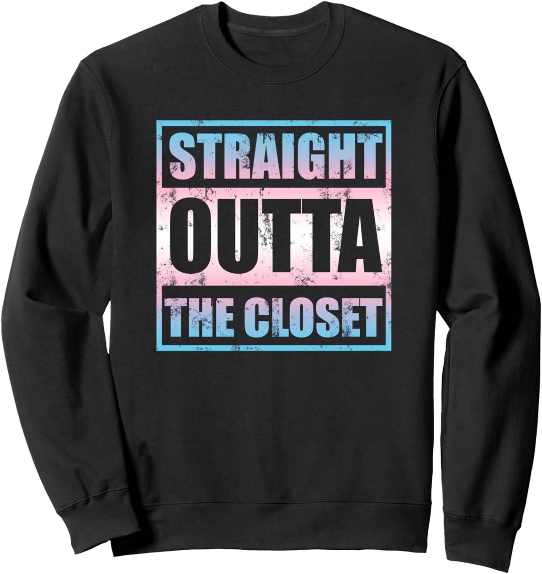 Straight Outta the Closet - Transgender LGBT CSD Trans Sweatshirt