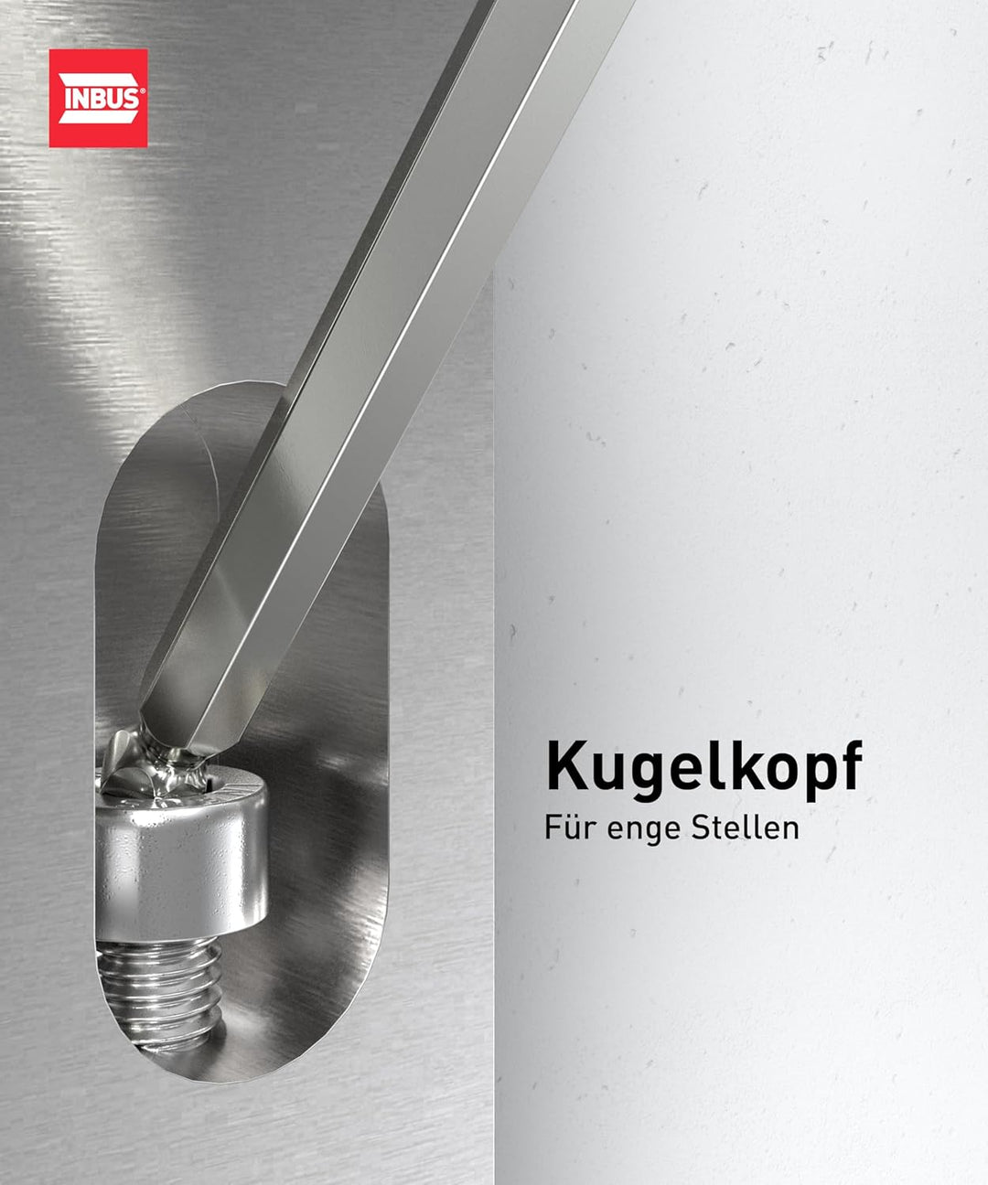 INBUS® 76893 — Das Original. Made in Germany — Set 9tlg, 1.5–10mm, mit GeckoTip® & Kugelkopf 9× (1.5