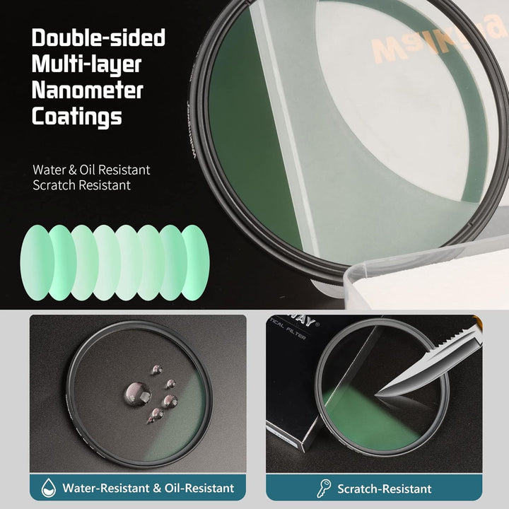 Walking Way Black Pro Mist Diffusion 1/2 Filter 67MM - Schwarze Leichter Diffusionsfilter - Verträum