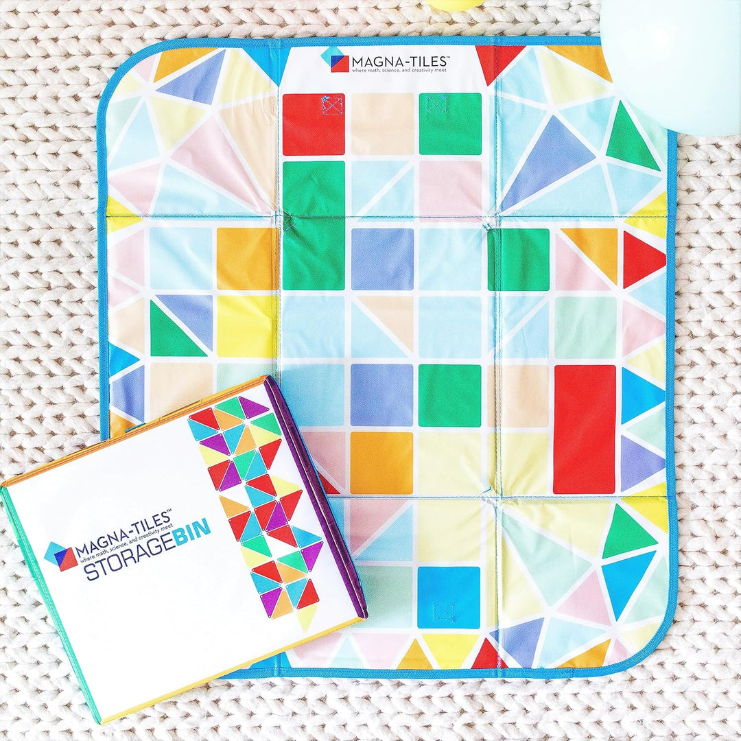 Magna-Tiles Storage Bin and Interactive Play-Mat
