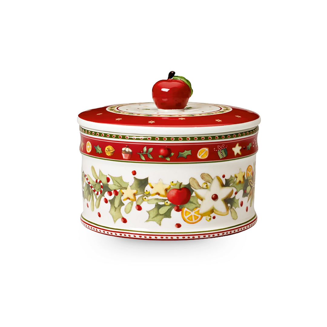 Villeroy & Boch - Winter Bakery Delight Mittelgrosse Vorratsdose, Gebäckdose Weihnachten, Keramik Ke