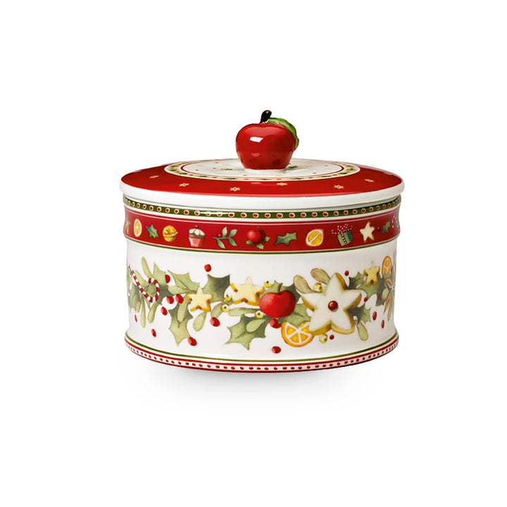 Villeroy & Boch - Winter Bakery Delight Mittelgrosse Vorratsdose, Gebäckdose Weihnachten, Keramik Ke