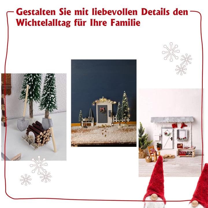 Weihnachtliche Wichteltüren. Süsse Bastelprojekte für zauberhaften Wichtel-Weihnachtsspass.: Mit gro