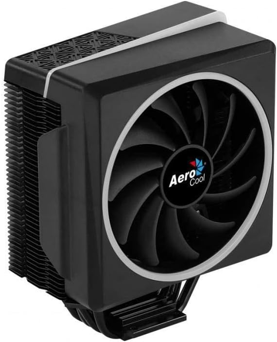 Aerocool Cylon 4 ARGB CPU Cooler, 1 x 120mm PWM Fan, ASUS Aura Sync, Mystic Light Sync, Gigabyte RGB