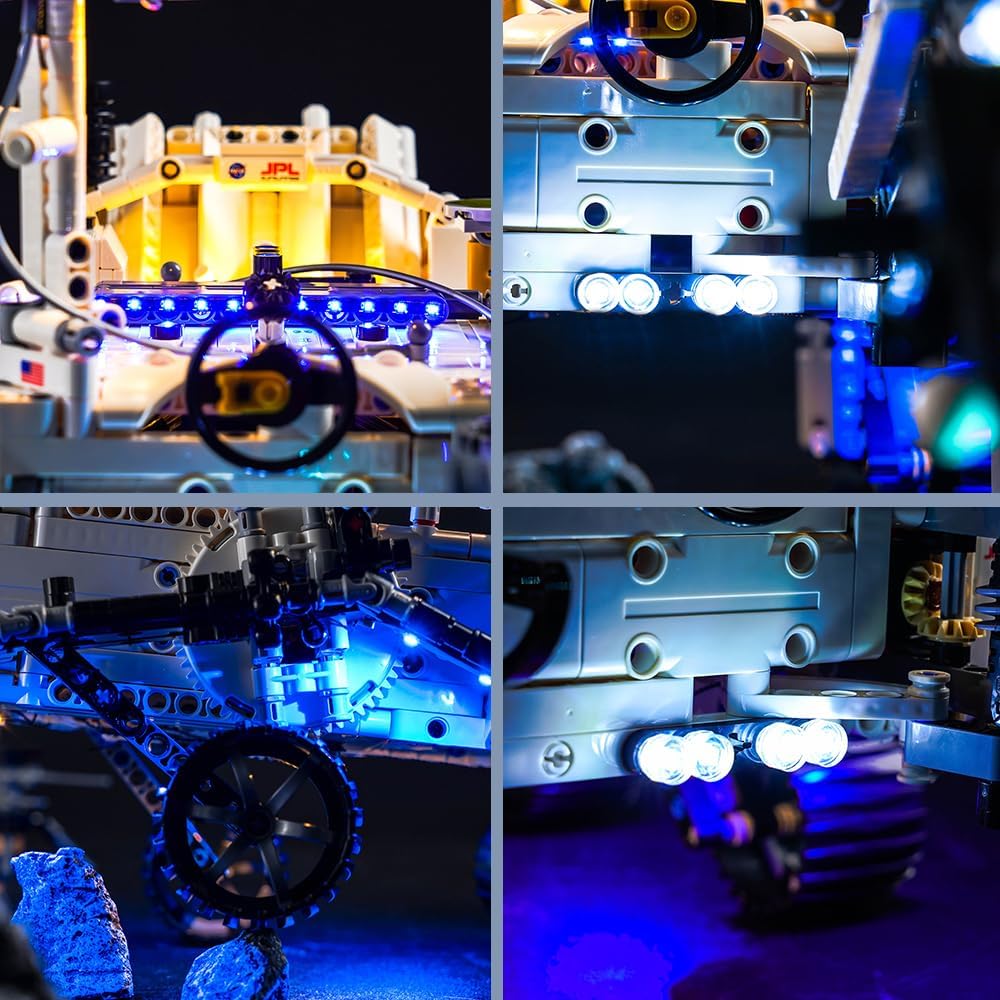 Fernbedienung Licht-Kit für Lego NASA Mars Rover Perseverance 42158 (Kein Lego-Modell), Led Beleucht