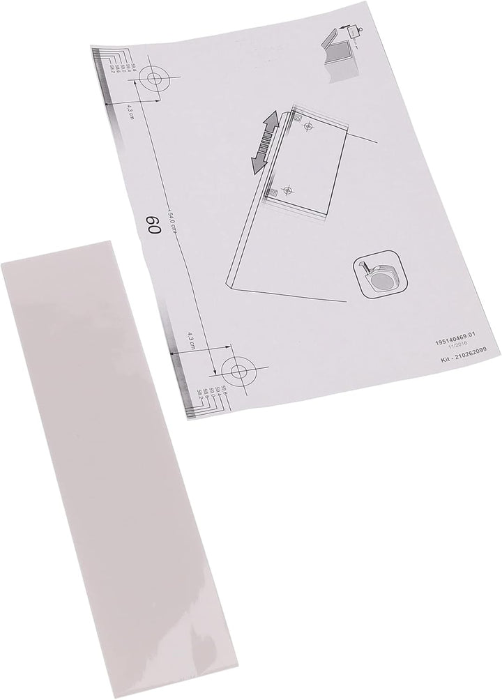 sparefixd Schranktür-Installationsset, 45 oder 60 cm, passend für Hotpoint-Geschirrspüler