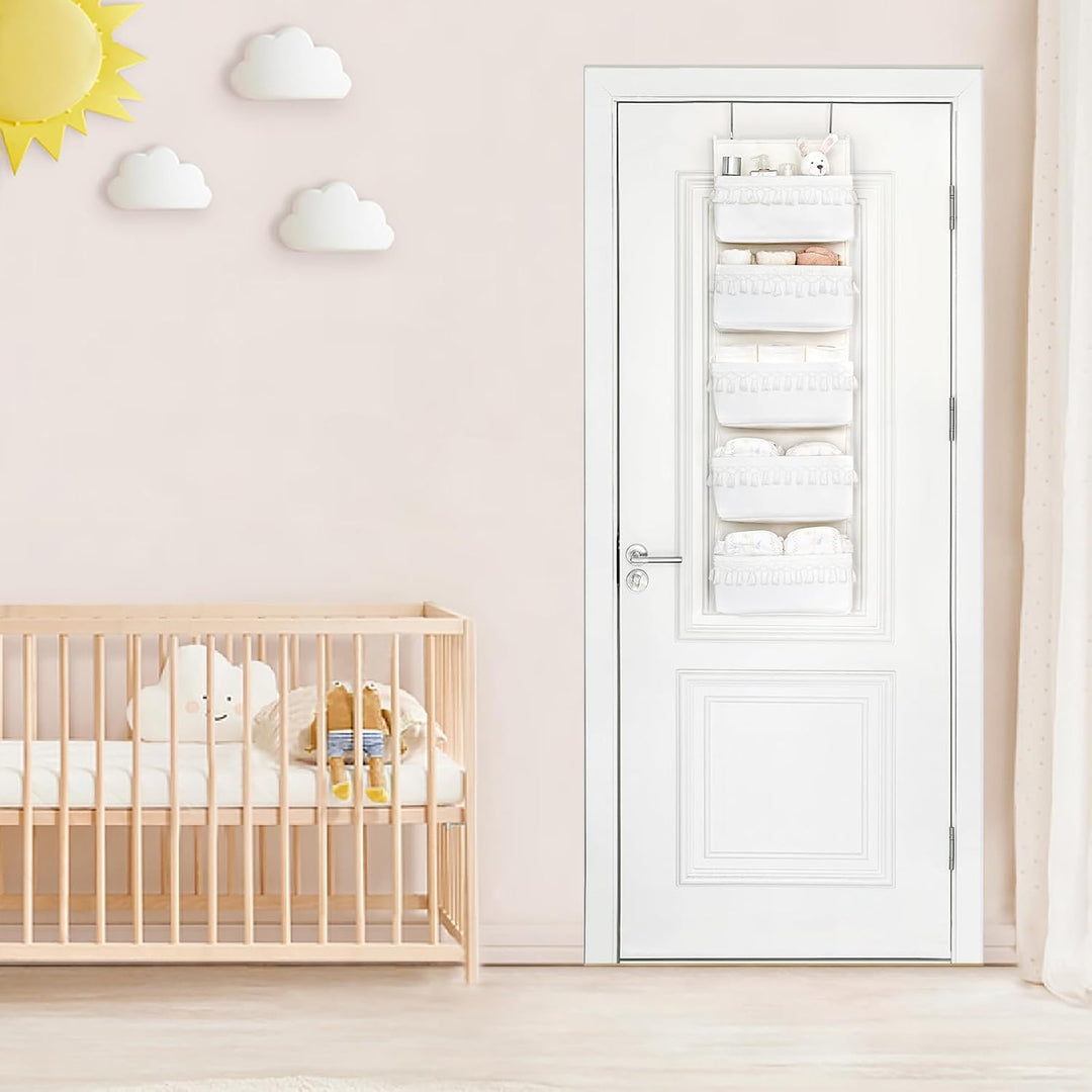 Dahey Tür-Organizer, Boho-Stil, Kinderzimmer, Dekoration, Schrank, Hängeorganizer mit Quasten, Dekor
